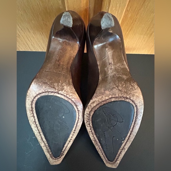 Donald J Pliner Lyndie Leather Ankle Booties in Brown sz 7 - Picture 5 of 12